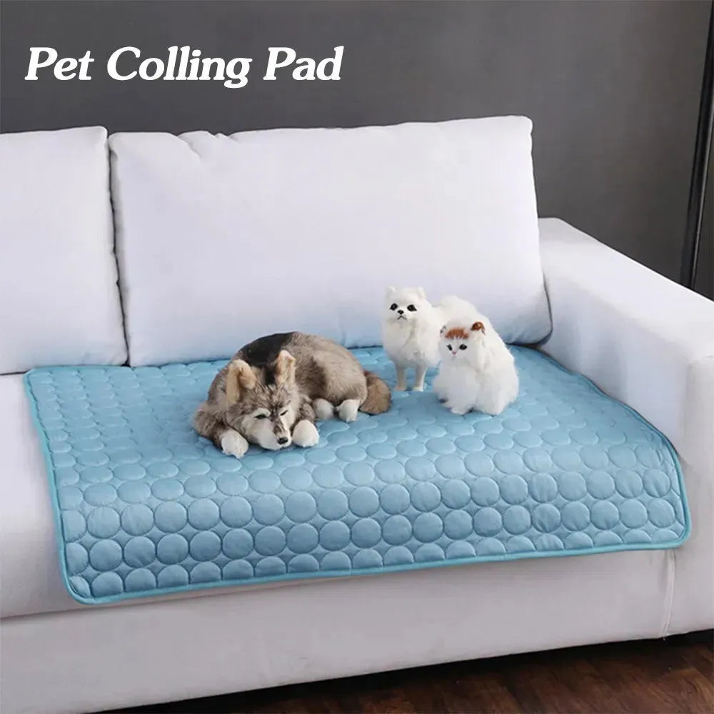 Pet Dog Cat Ice Silk Cold Nest Pad For Cooling In Summer - EX-STOCK CANADA