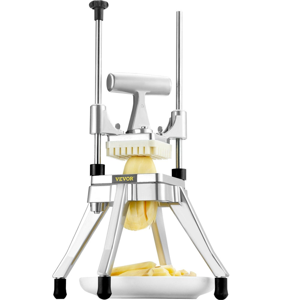Commercial Vegetable Fruit Chopper, Stainless Steel French Fry Cutter With 4 Blades EX-STOCK