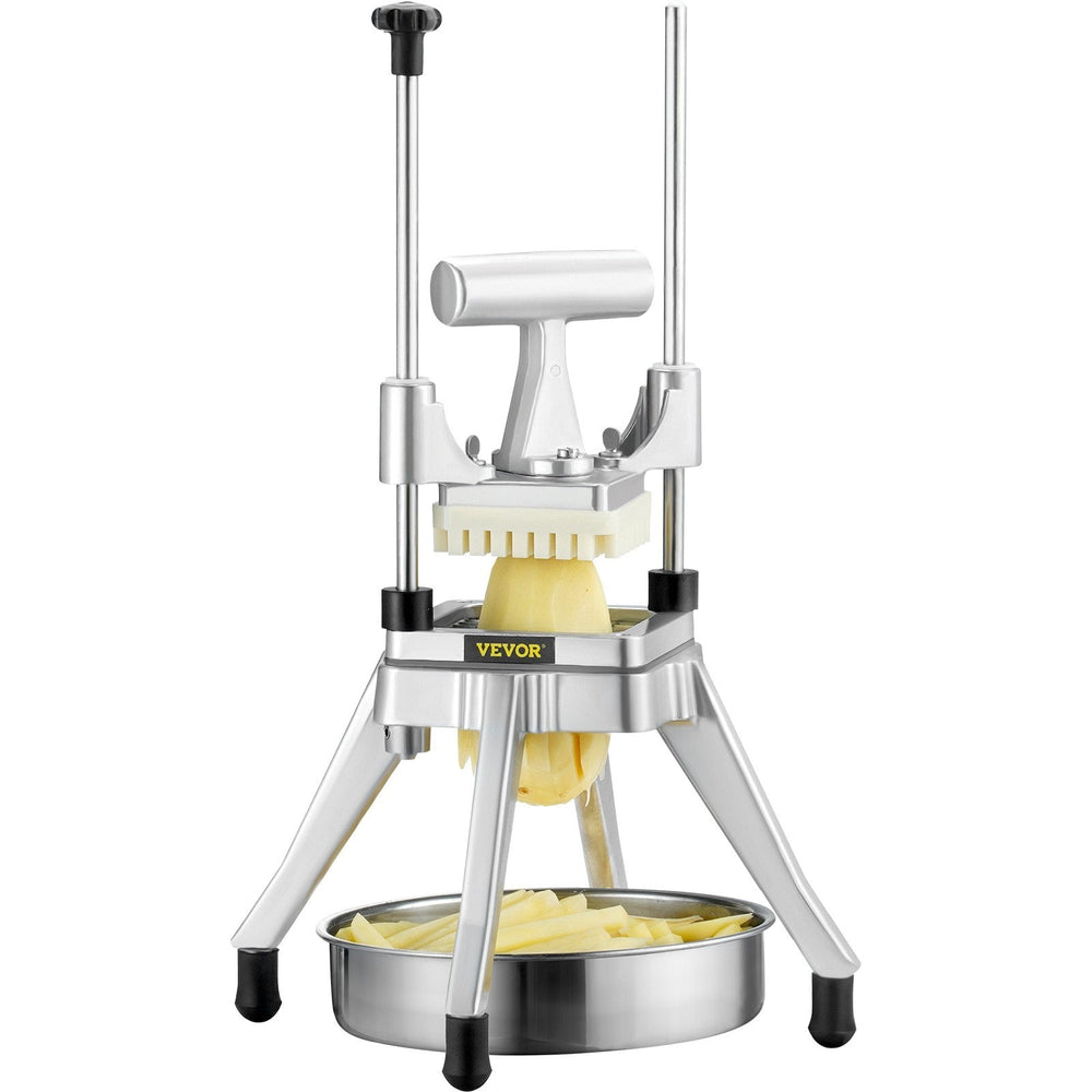 Commercial Vegetable Fruit Chopper, Stainless Steel French Fry Cutter With 4 Blades EX-STOCK