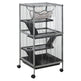 Large Metal 4 Tiers Small Animal Cage With Hammock, Removable Tray, Extra Space For Ferrets Chinchillas, Gray EX-STOCK