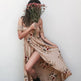 Elegant Ladies Summer Boho Vacation Resort Slit Maxi dress off shoulder Long floral Beach summer slit dress - EX-STOCK CANADA