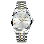Reloj de correa de acero de cuarzo para hombres