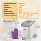 Bread Maker, 15-in-1 3LB Dough Machine, Nonstick Ceramic Pan Automatic Breadmaker With Gluten Free Setting, Whole Wheat Bread Making, Digital, Programmable, 3 Loaf Sizes, 3 Crust Colors, White EX-STOCK
