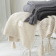 Fringed Knitting Blanket Wool Blanket EX-STOCK Canada 