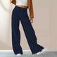 High Waist Drooping Slimming Casual Straight Pants Women's Corduroy Trousers - EX-STOCK CANADA