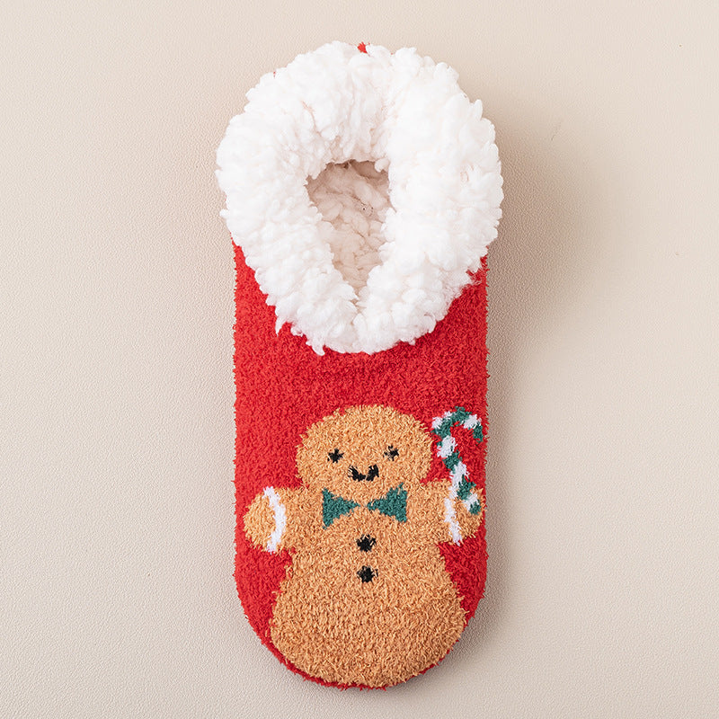 Thickened Room Socks Indoor Non-slip Silicone Lambswool Socks EX-STOCK Canada 