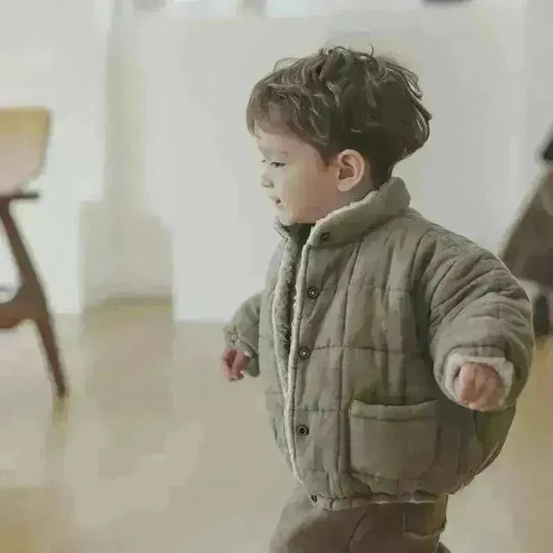 Winter Infant Fleece-lined Long Sleeve Cotton Coat - EX-STOCK CANADA