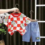 Fashion Personality Short Sleeve Boys Summer Suit - EX-STOCK CANADA