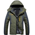 Winter Hooded Jacket Fashion Casual Warm Fleece Coat Windproof Rainproof Parka Windbreaker Men's Top EX-STOCK Canada 