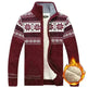 Men's Sweater Warm Velvet Sweatercoat Winter Wool Cardigan Male Casual Thicken Warm Fleece Christmas Sweater For Man - EX-STOCK CANADA