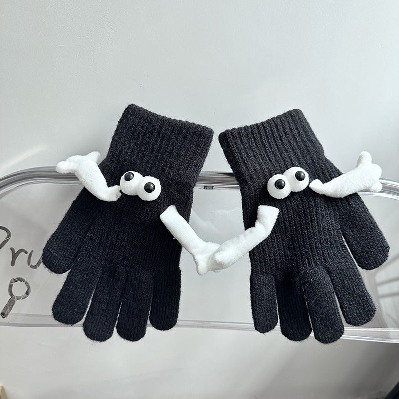 Couple Magnetic Warm Gloves Cute Doll Hand Gloves EX-STOCK Canada 