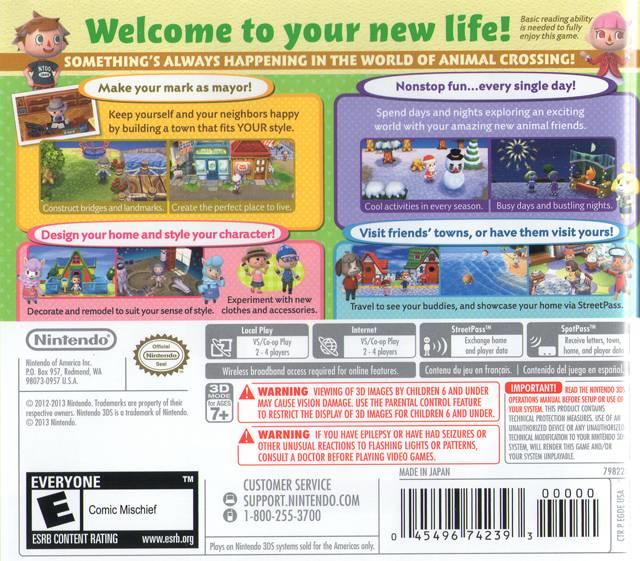 Welcome to Animal Crossing - New Leaf (usagé) 