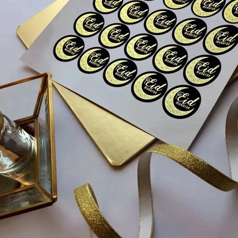 Sticker Letter EID Sticker Candy Seal Eid Mubarak Ramadan Decoration stickers