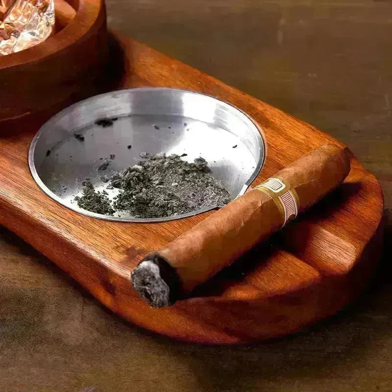 Luxury 2 In 1 Wooden Ashtray - EX-STOCK CANADA