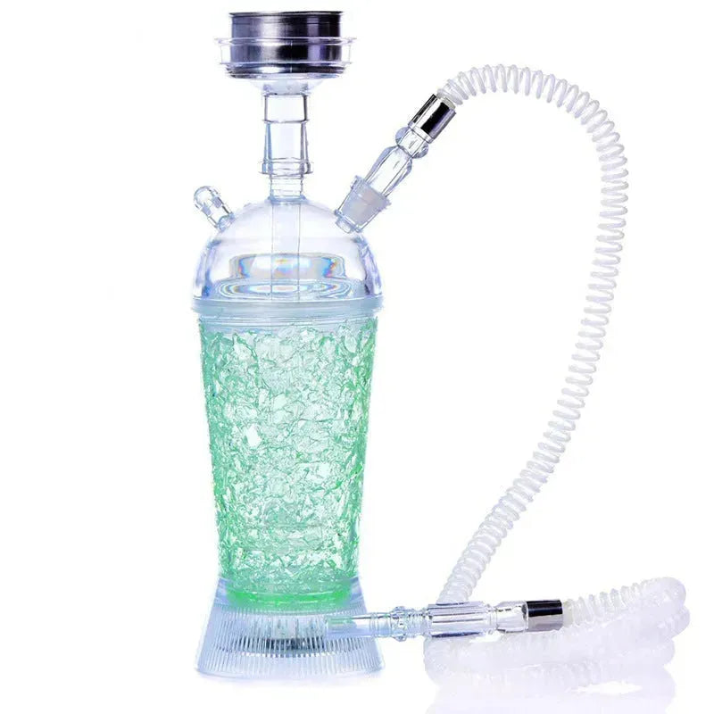 Arabic Hookah With LED Light Portable Car Gel Broken Crystal Cup - EX-STOCK CANADA