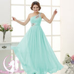 Evening dress one-shoulder dinner banquet long banquet EX-STOCK Canada 