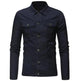 Solid color denim jacket shirt Jeans - EX-STOCK CANADA