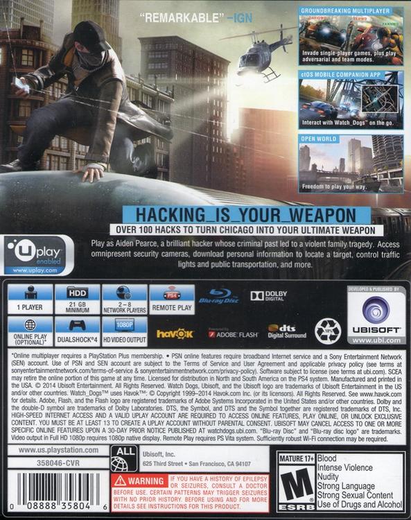 Watch Dogs (usagé) 