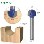 Shank Core Box Router Bit Professional round bottom cutter - EX-STOCK CANADA