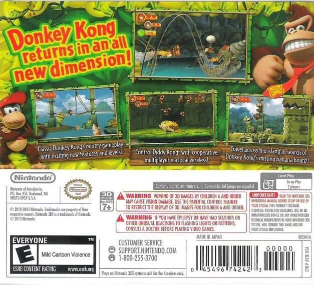 DONKEY KONG - COUNTRY RETURNS 3D 