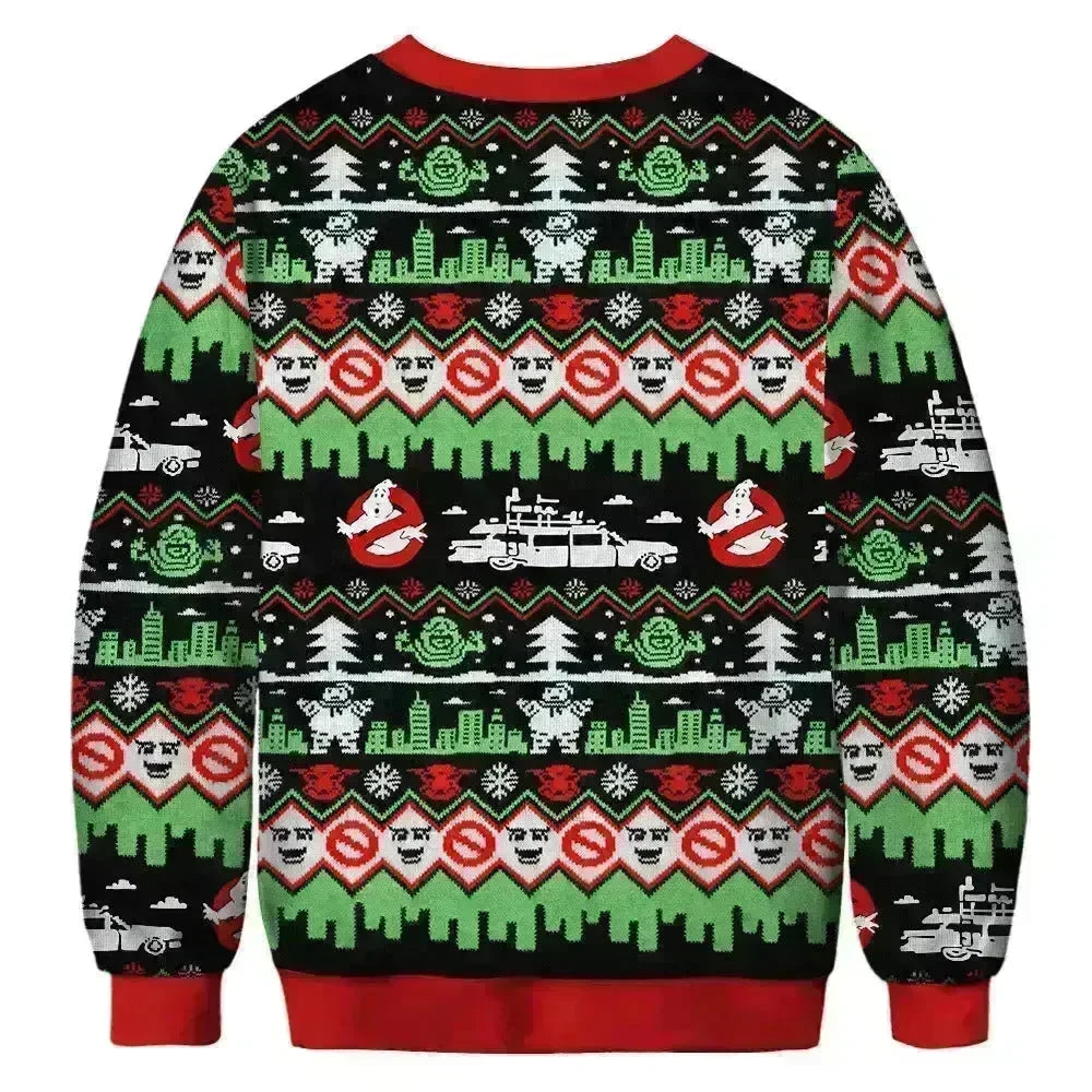 Ugly Funny Christmas print Knit Couple sweater - EX-STOCK CANADA