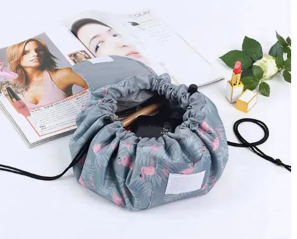 Animal Printing Large Capacity Drawstring Lazy Cosmetic Storage Bag - EX-STOCK CANADA