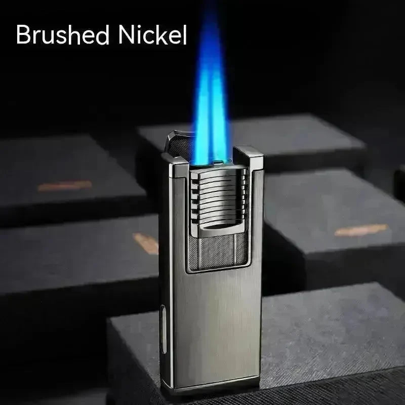 Double High Firepower Blue Flame Torch Lighter With Hidden Cigar Cutter - EX-STOCK CANADA