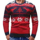 Christmas fawn deer Knit Cashmere sweater for men - EX-STOCK CANADA