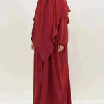 Hijab Abaya for Umrah Two piece Dress with Headscarf Arabwear for Women Jalabiya for Women