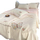 Korean Ice Silk Summer Quilt Four-piece Set Embroidery Lace Air Conditioning Cool Feeling Thin Duvet EX-STOCK Canada 