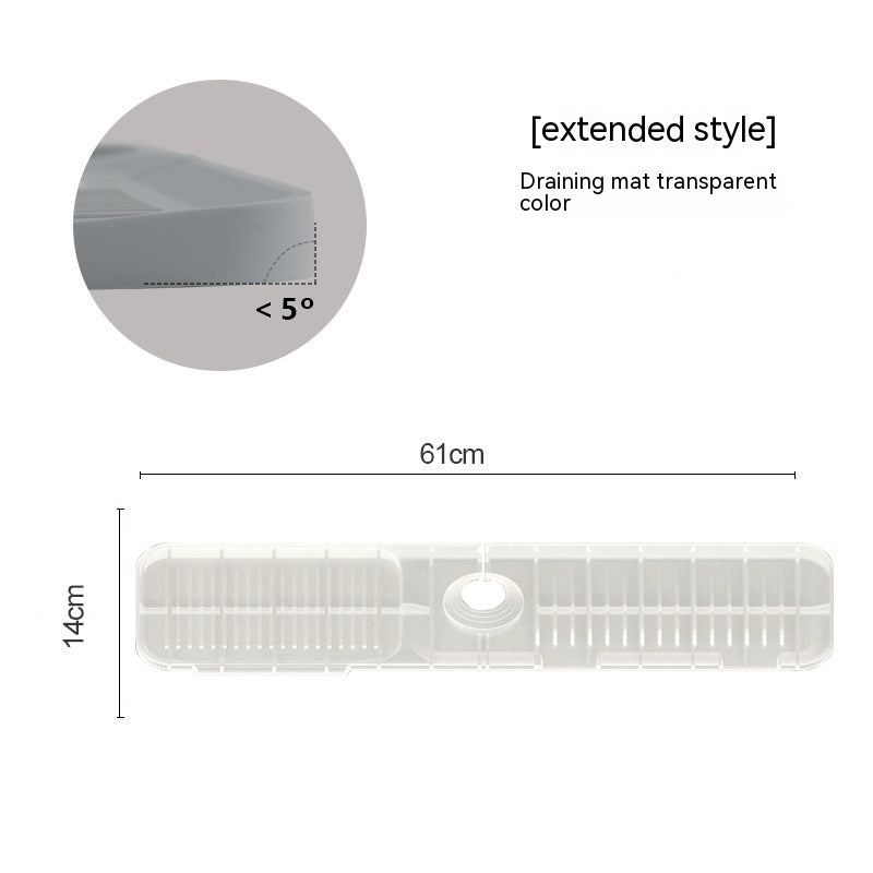 Silicone Faucet Splash Guard & Sink Drip Mat – Anti-Splash Drain Pad for Kitchen & Bathroom