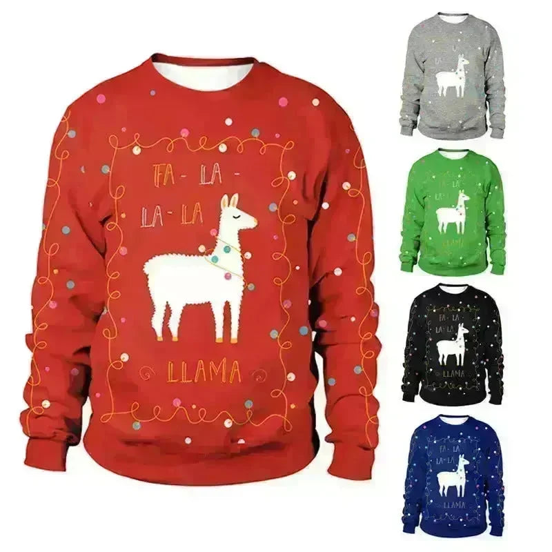 Christmas Element Men's And Women's Round Neck Sweater - EX-STOCK CANADA