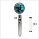Propeller Driven Shower Head With Stop Button And Cotton Filter Turbocharged High Pressure Handheld Shower Nozzle - EX-STOCK CANADA