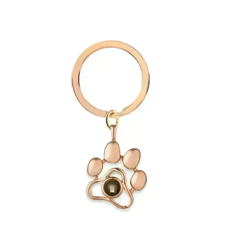 Cute Animal Dog Paw Personalized Custom Projection Necklace - EX-STOCK CANADA
