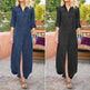 Summer New Women's Loose Solid Color Casual Single-breasted Denim Dress - EX-STOCK CANADA