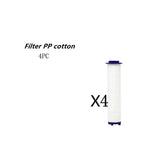 Propeller Driven Shower Head With Stop Button And Cotton Filter Turbocharged High Pressure Handheld Shower Nozzle - EX-STOCK CANADA