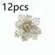 Glitter Artifical Christmas Flowers Christmas Tree Decorations For Home Fake Flowers Xmas Ornaments New Year Decor - EX-STOCK CANADA