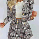 Women  Slim fitted Formal Fashion Short Skirt suit co ord skirt set for women - EX-STOCK CANADA