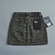 Leopard Print Mini Denim Skirt Women's High Waist Pencil Skirt - EX-STOCK CANADA