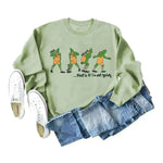 Women's Christmas Printed Long Sleeved  Pullover Sweatshirt - EX-STOCK CANADA