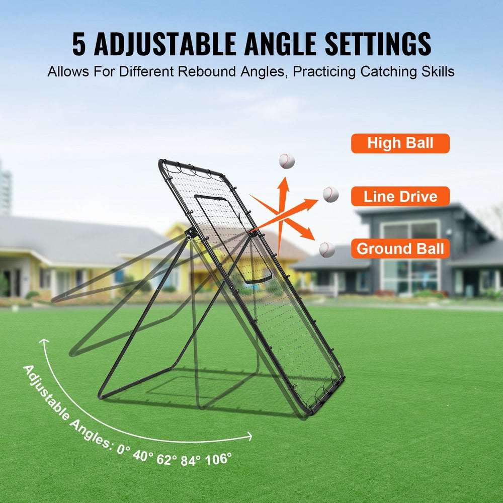 Baseball And Softball Rebounder Net 4x6 Ft PitchBack Adjustable Angles EX-STOCK