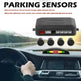 Auto Car LED Crescent Buzzer Radar Parking Sensor 4 Probes Car Camera EX-STOCK