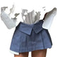 European And American Style College Style High Waist Mini Pleated Skirt - EX-STOCK CANADA