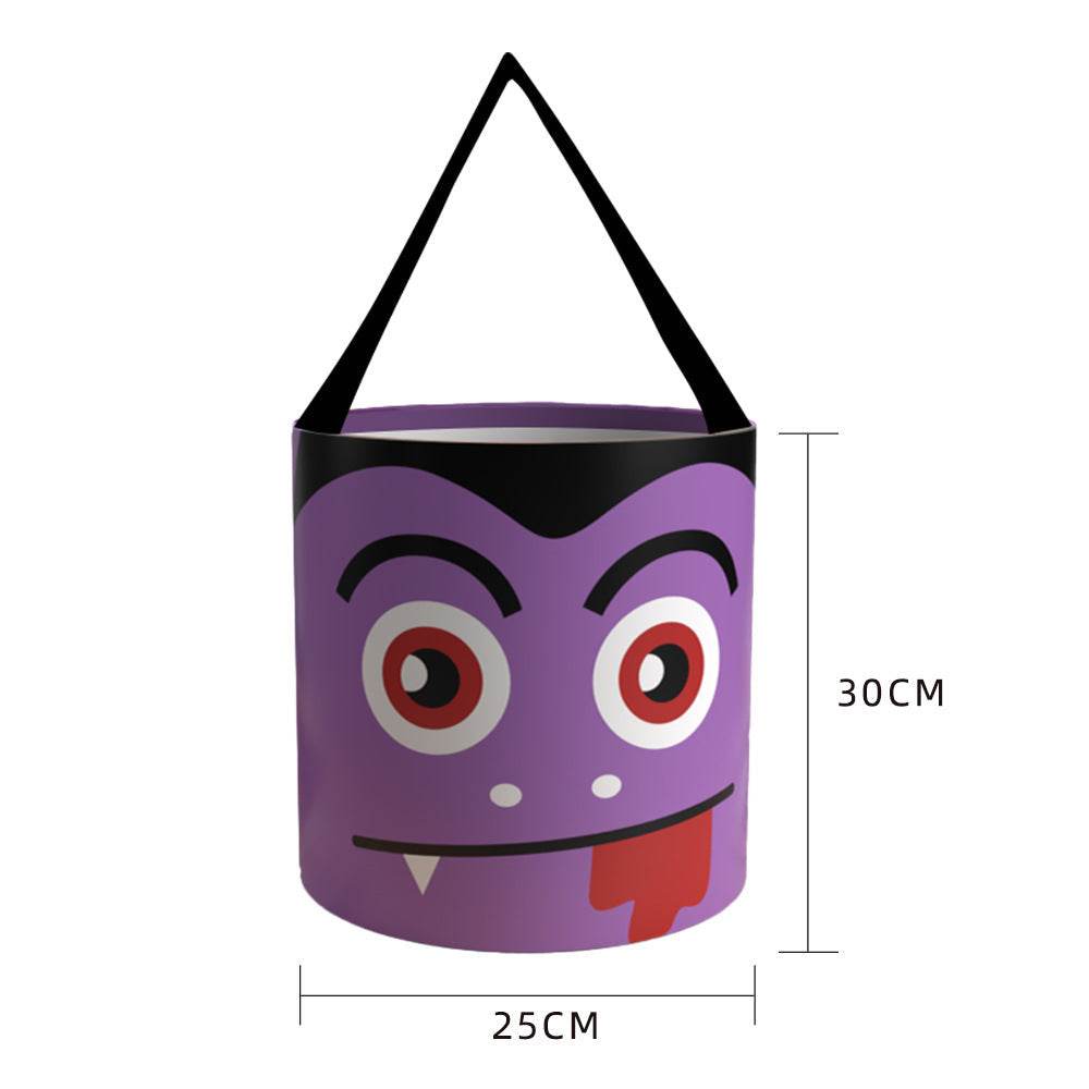 Halloween Candy Bag - Handheld LED Light-up Pumpkin Bag Tube, Halloween Trick-or-Treat Bag - EX-STOCK Canada