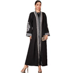 Plus Size Robe Handmade Embroidery Laminate Rhinestone ABAYA Middle East Women's Clothing - EX-STOCK Canada