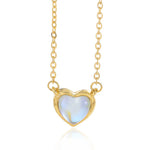 Romantic Heart Necklace Copper Zircon Pendant Necklace for women - EX-STOCK CANADA