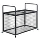 Rolling Sports Ball Storage Cart, Lockable Basketball Cage With Double Lids, Sport Equipment Holder Organizer For Indoor Outdoor, Steel Storage Rack For Garages, Playgroup, Gym And Schools - EX-STOCK Canada