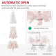 7ft Pencil Artificial Christmas Tree With Pine Realistic Branches, Auto Open, Pink And White EX-STOCK Canada 