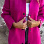 Fall Casual Single Breasted Hooded Cashmere Cardigan Jacket for women