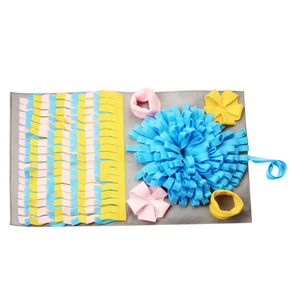 3D multicolored snuffle mat 